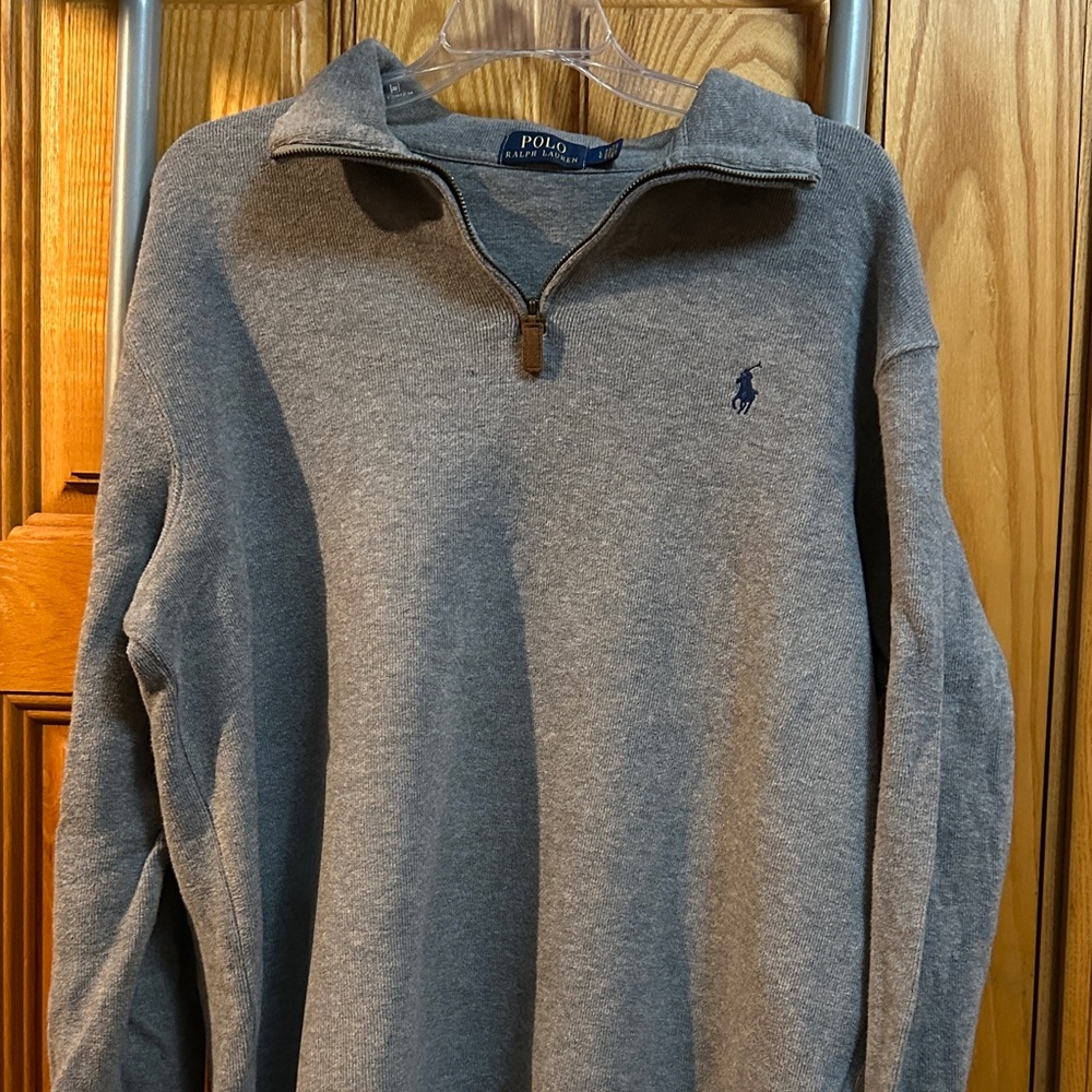 Polo by Ralph Lauren Gray Zip Up Sweater